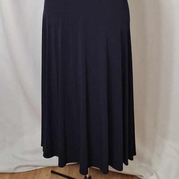 Jessica Howard Ladies Beautiful Blue Ruched Waist Fit & Flare Dress - Size 14W - Picture 6 of 16